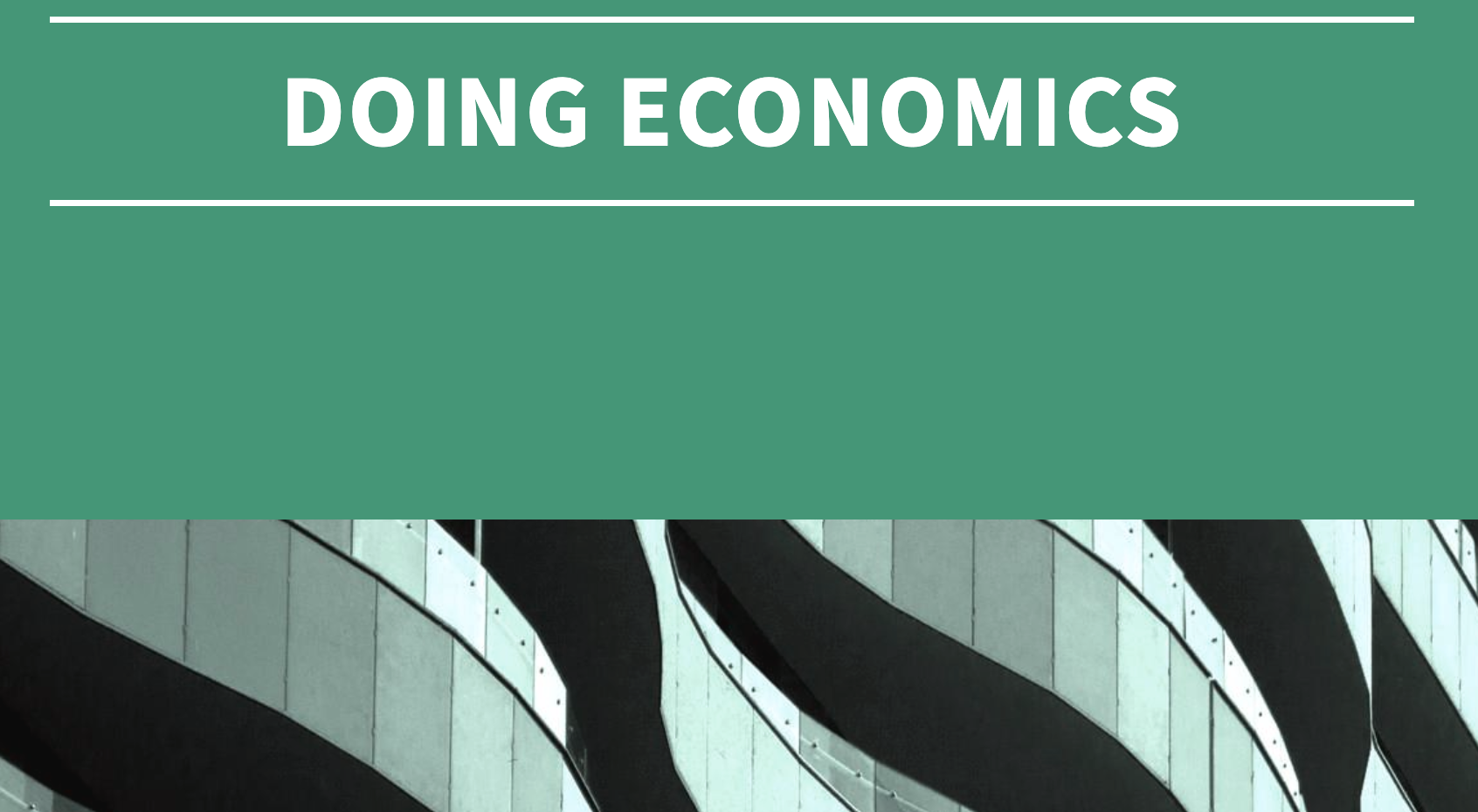 The Doing Economics landing page